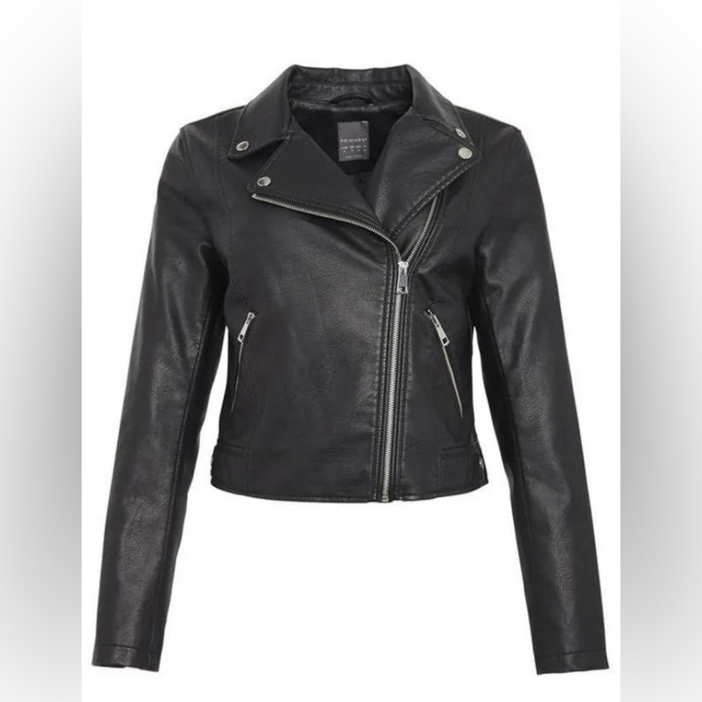 Primary Black Leather Jacket